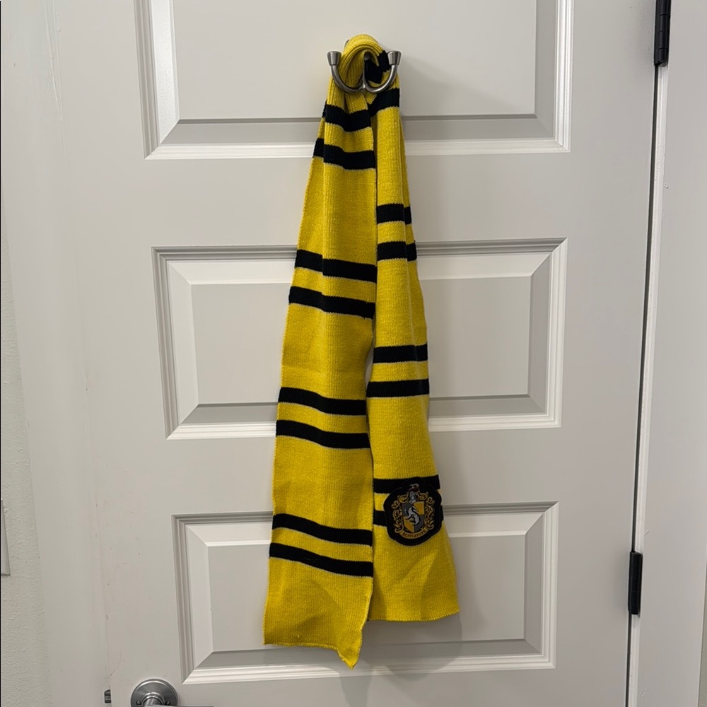 Hufflepuff Yellow and Black Knitted Accent Scarf